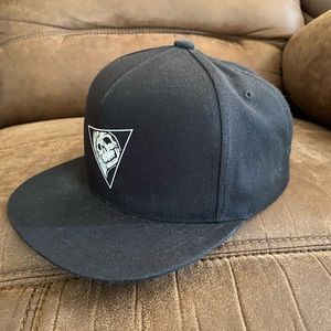 Sketchy Tank Triangle Black Snapback Hat